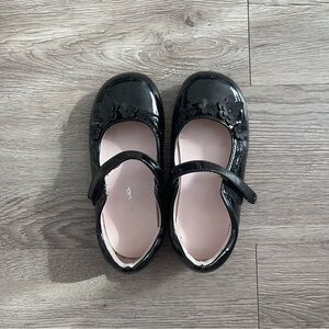 Macy's Black Kids Dress Shoes with Floral Design